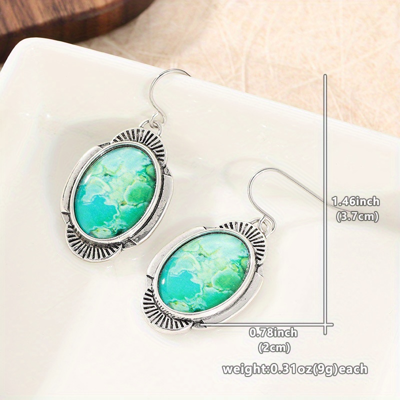Bohemian Anti-allergy Silvery Color Drop Hook Earrings